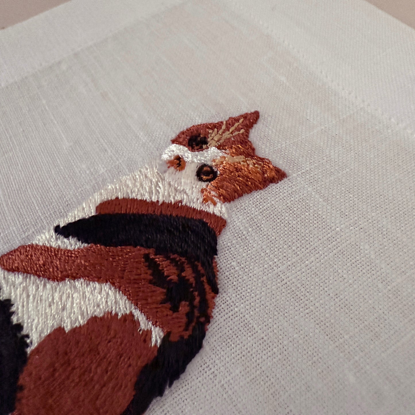 Cat Lovers Embroidered Cocktail Napkin