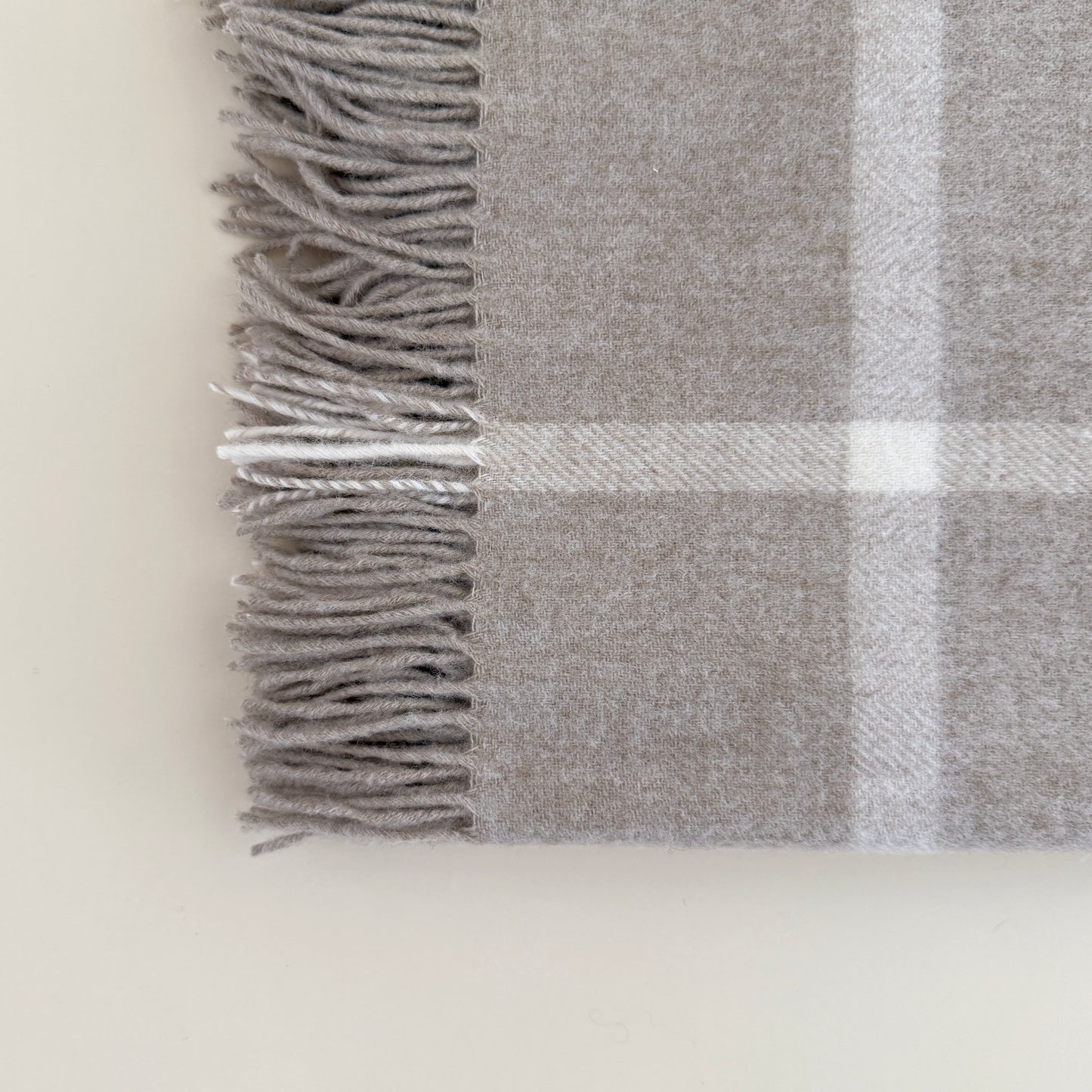 Check Merino Throw