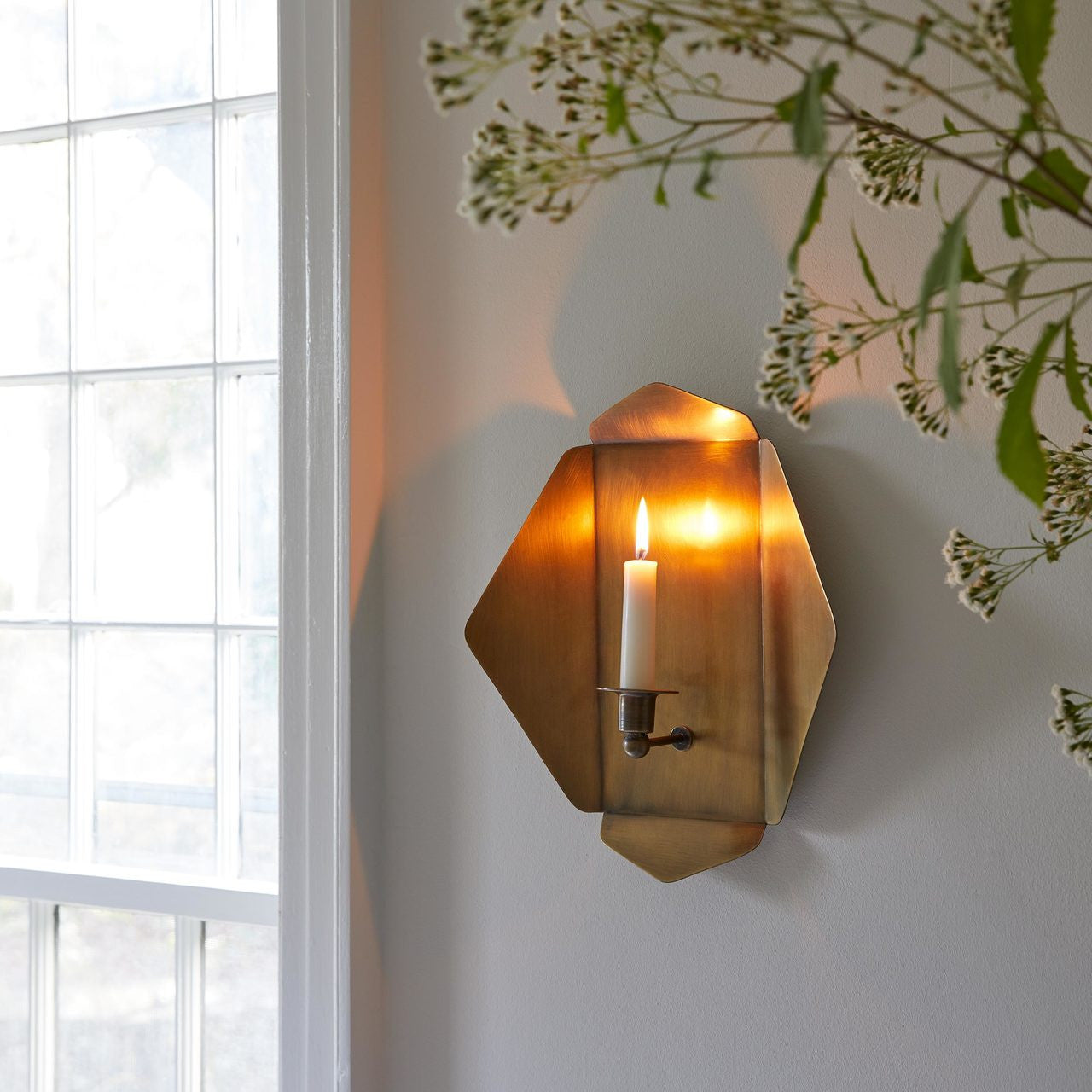 Folded Wall-Mounted Candle Holder