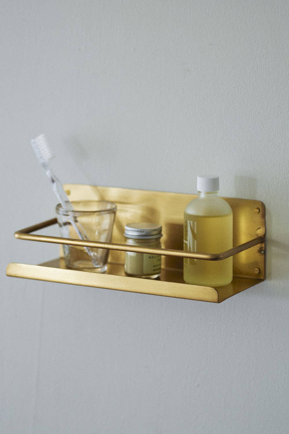 Compact Brass Shelf