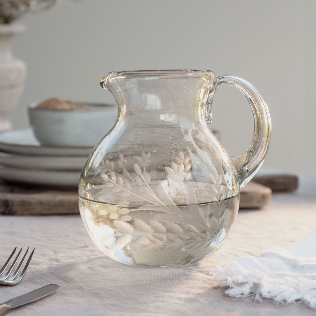 Etched Pitcher