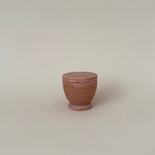 Pink Marble Lidded Cellar