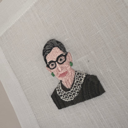 RBG Embroidered Cocktail Napkin