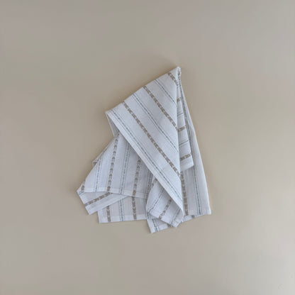 Neutral striped Decorative Towel