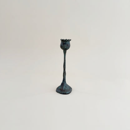 Bronze Poppy Candle Holders