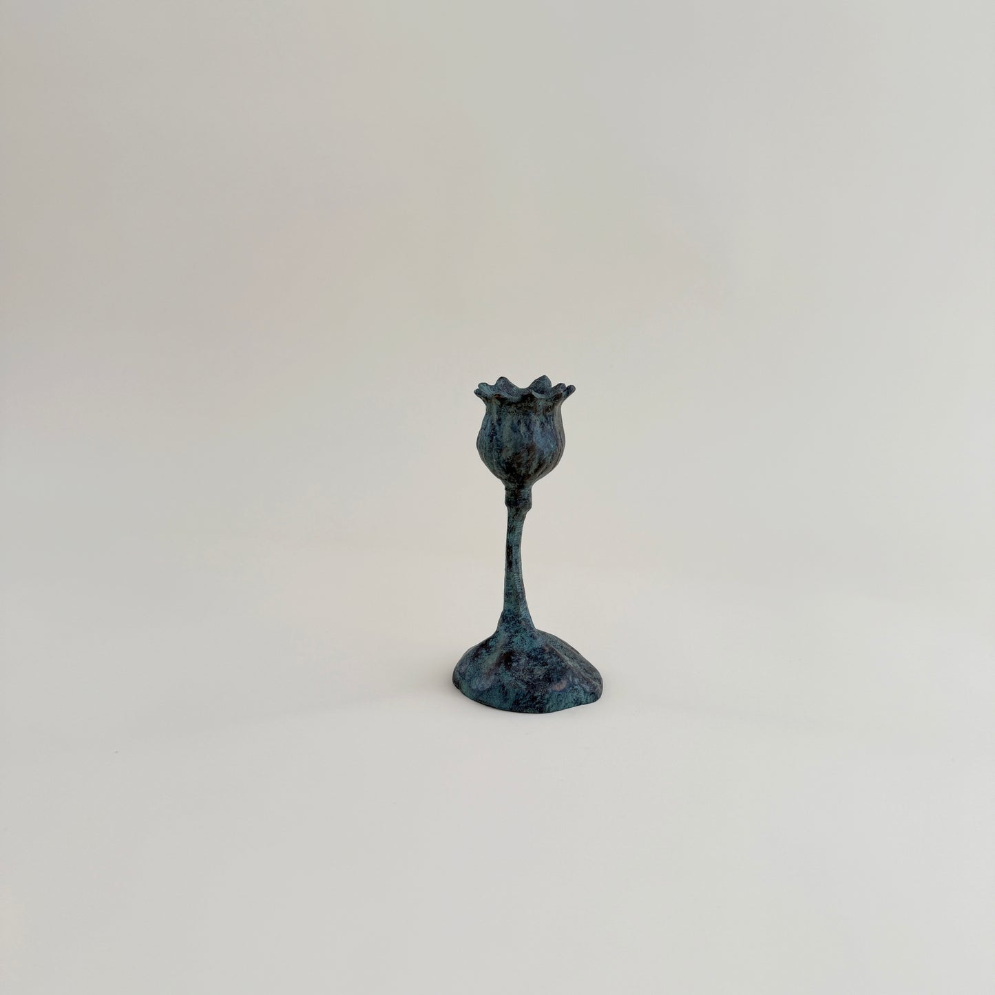 Bronze Poppy Candle Holders