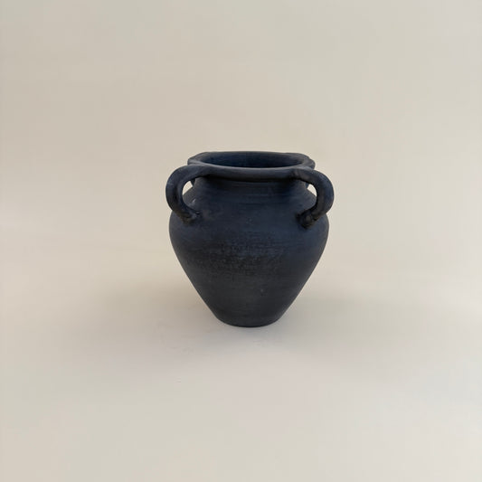 Burnt Terracotta Vase with Handles