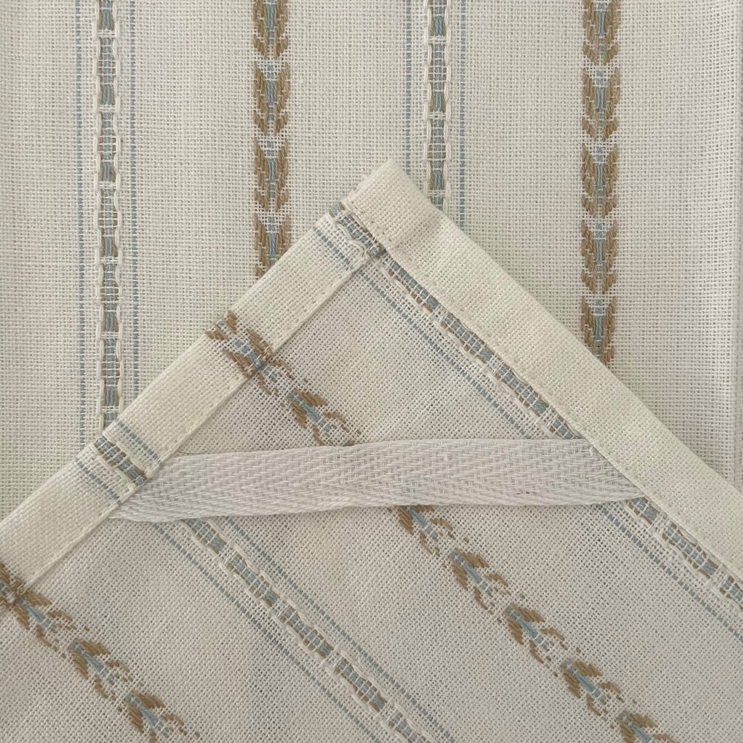 Neutral striped Decorative Towel