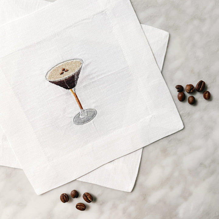 Embroidered Cocktail Napkin
