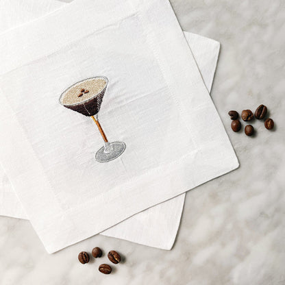 Embroidered Cocktail Napkin