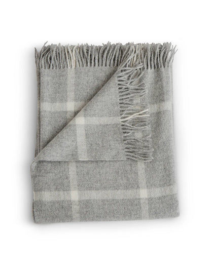 Check Merino Throw