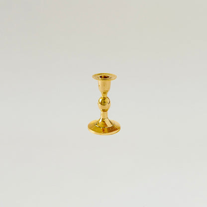 Short Brass Candlestick Holder