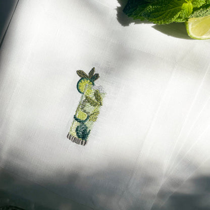 Embroidered Cocktail Napkin